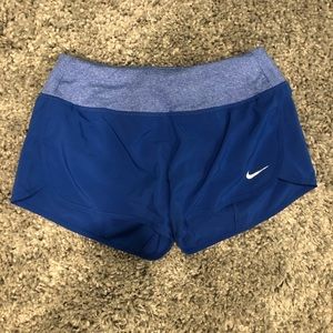 Nike royal blue dri fit runner shorts